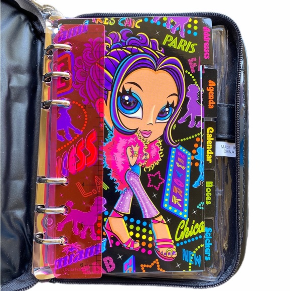 Lisa frank ring binder glamour girl - Picture 8 of 14